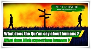Allah expect from humans